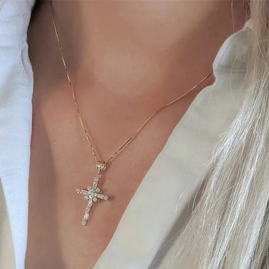 Diamond Cross Necklace