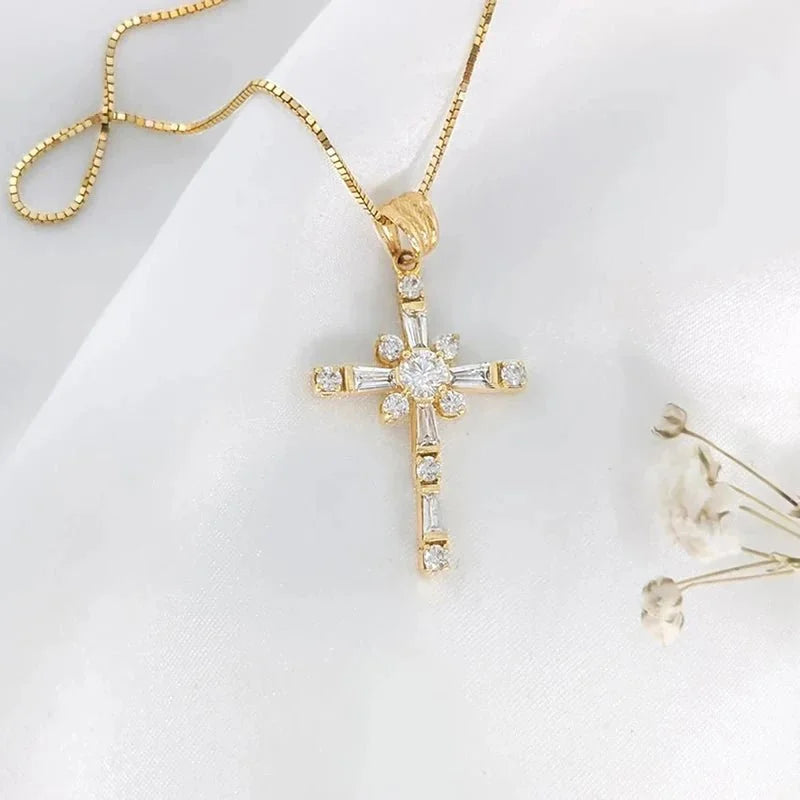 Diamond Cross Necklace