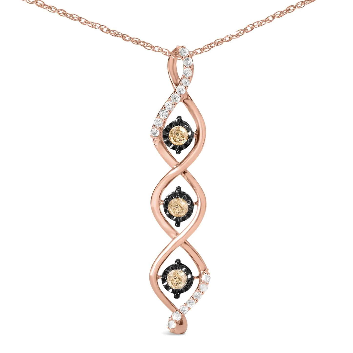 Comforttt™ Diamond Spiral Necklace