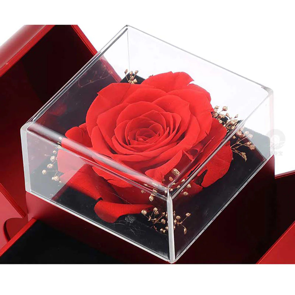 Comforttt™ Jewelry Box with Rose and Necklace