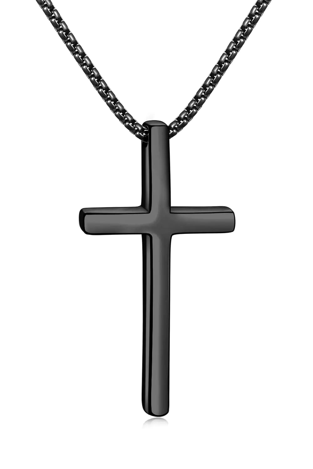 Comforttt™  Men's Black Cross Necklace