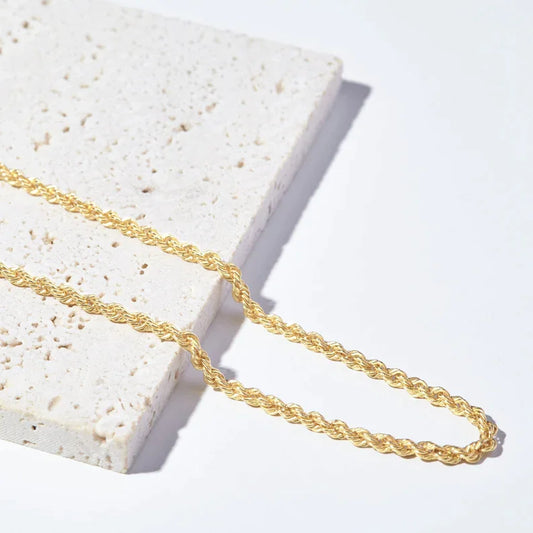 Comforttt™  Sterling Silver Necklace with 18k Gold